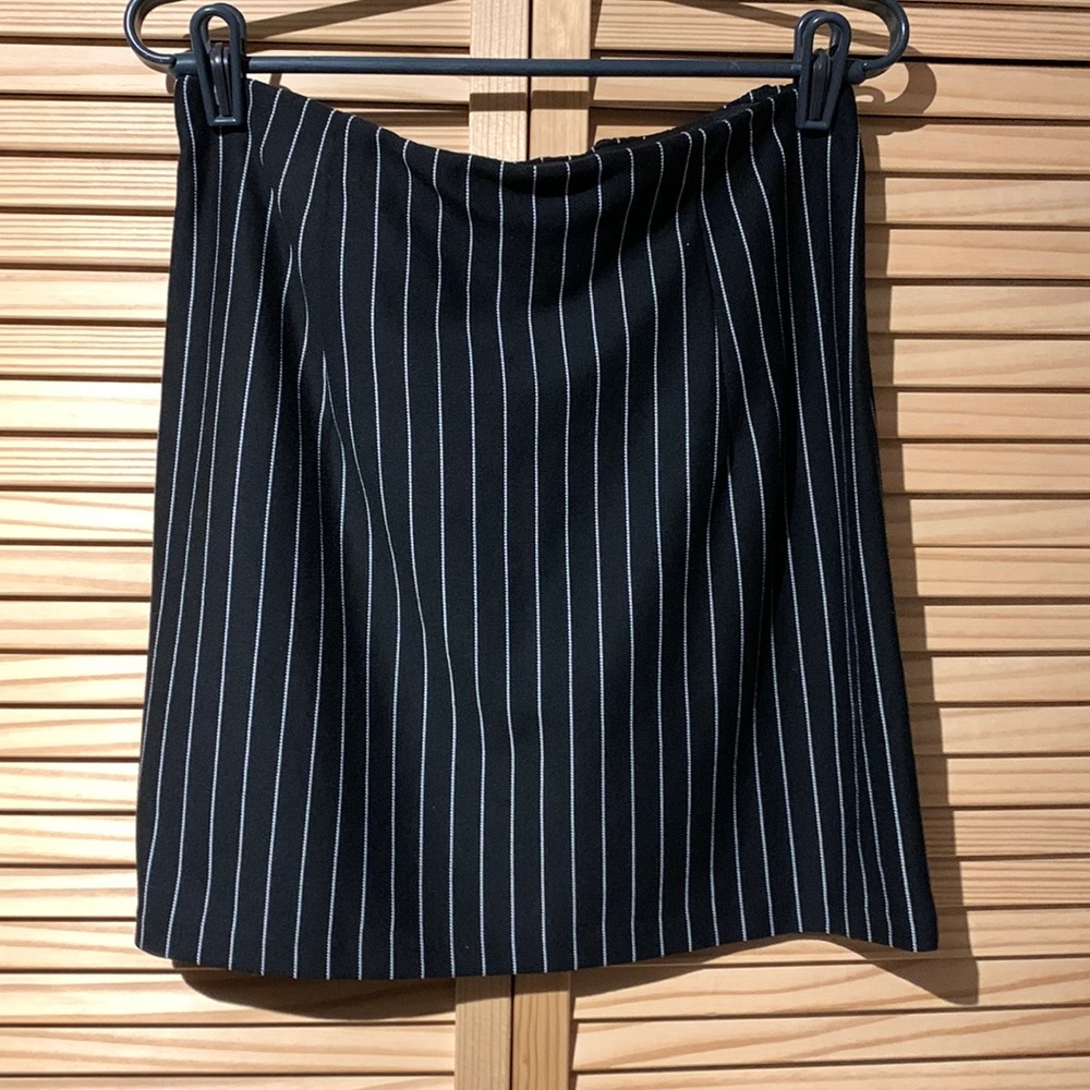 Striped pencil skirt
